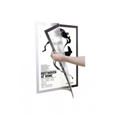 499523 Рамка информационная самоклеящаяся DURAFRAME  POSTER  A2  серебристая