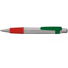 1133С Big Pen сереб/красн. рез/сереб корп/зел клип/серебро