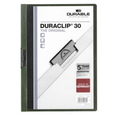 220032 Папка с клипом DURACLIP ORIGINAL 30 зеленая